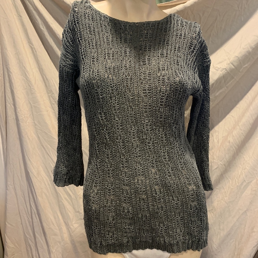 Eileen fisher organic cotton/Linen knit sweater